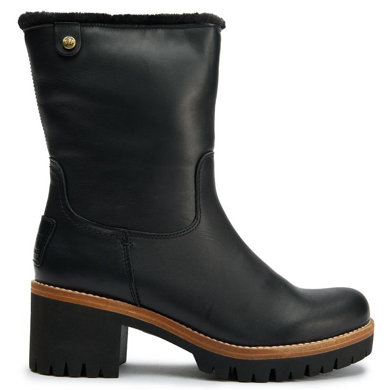 Lederstiefeletten mit Profilsohle
