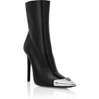 Stiletto-Stiefel mit Skull-Metallkappe