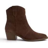 Westliche Wildleder-Ankle-Boots