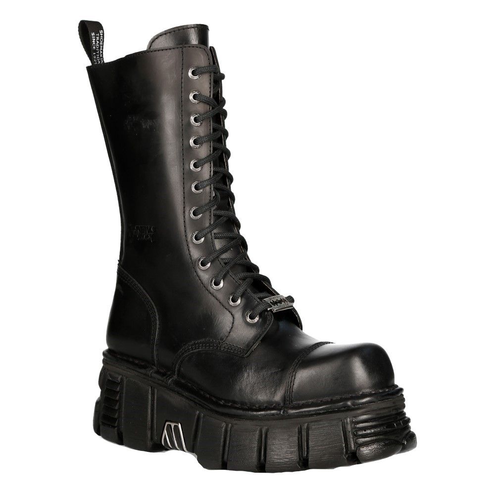 Hohe Plateau-Schnürstiefel