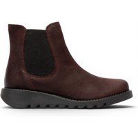 Salv195 Chelsea Wildleder Keilstiefeletten