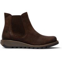 Wildleder Chelsea Boots mit Keilsohle