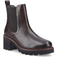 Leder Chelsea Boots mit Blockabsatz