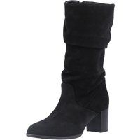 Geraffte Kniehohe Wildlederstiefel