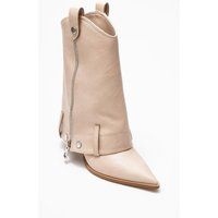 Spitze Gaiter-Stiefel mit Absatz