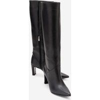 Elegante Kniehohe Lederstiefel