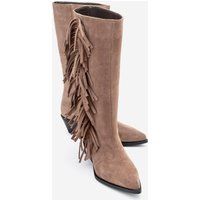 Hohe Westernstiefel mit Fransen