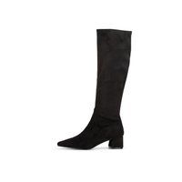 Elegante kniehohe Stiefel aus Veloursimitat