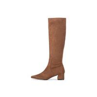 Spitze Stiefel mit Blockabsatz