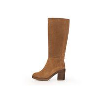 Kniehohe Wildlederstiefel im Retro-Look