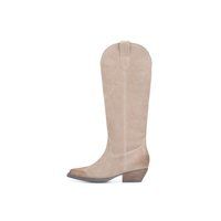 Kniehohe Wildlederstiefel im Western-Stil