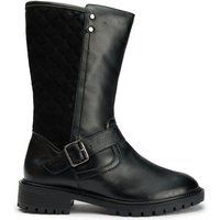Gesteppte Bikerstiefel aus Leder