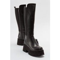 Klobige Plateau-Kniestiefel