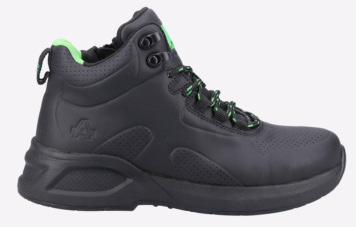 Sicherheitsstiefel aus recyceltem Leder