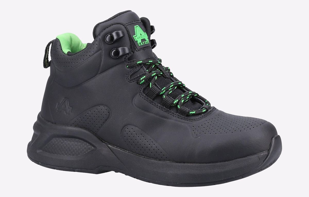 Sicherheitsstiefel aus recyceltem Leder