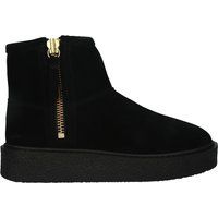 Wildleder-Stiefeletten mit Plateausohle