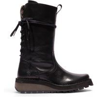 Schnürstiefel mit Keilabsatz