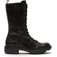 Schnürstiefel aus Leder im Combat-Stil