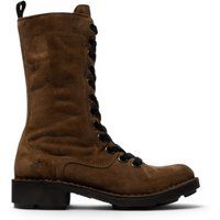 Schnürstiefel aus Veloursleder