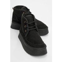 Chunky Plateau-Schnürstiefeletten
