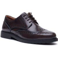 Hochglanz-Leder-Brogues mit Flügelkappe