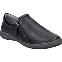 Seitlich Gezippte Leder-Slipper