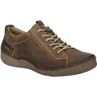 Handgenähte Leder-Halbschuhe im Natur-Look