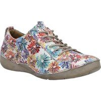 Handgenähte Leder-Sneaker mit Blumenmuster