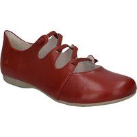 Leder-Ballerinas mit Cut-Out-Schnürung