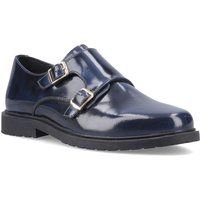 Glänzende Doppel-Monkstrap-Halbschuhe