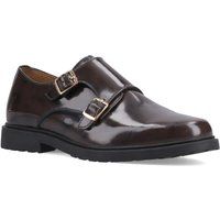 Hochglanz Monk-Schuhe mit Doppelriemen