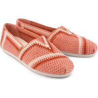 Handgehäkelte Baumwoll-Slipper-Espadrilles