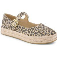 Mary Janes mit Leopardenmuster und Plateau