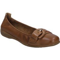 Klassische Leder-Ballerinas mit Schnalle