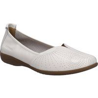 Perforierte Leder-Ballerinas zum Schlüpfen