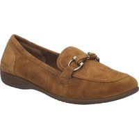 Klassische Wildleder-Loafer mit Metalldetail
