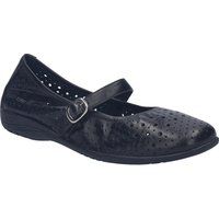 Perforierte Mary Jane Ballerinas aus Leder