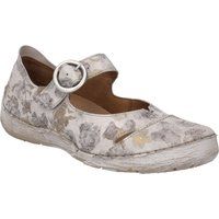 Mary-Janes aus Leder mit Blumenmuster