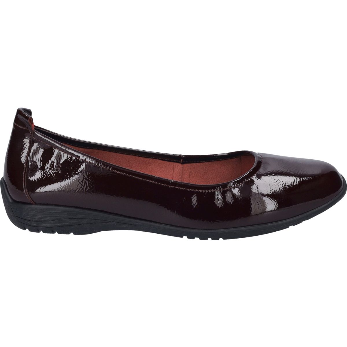 Glänzende Lackleder-Ballerinas