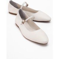 Elegante Mary Jane Leder-Ballerinas