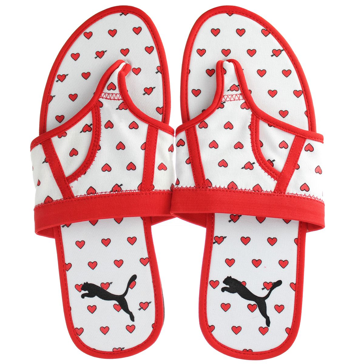 Flip-Flops mit Herz-Grafik-Print