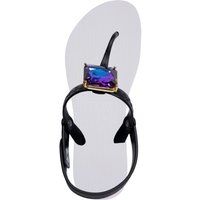 Slingback-Zehentrenner mit Schmuckstein-Verzierung