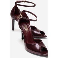 Spitze Peep-Toe Stiletto-Pumps
