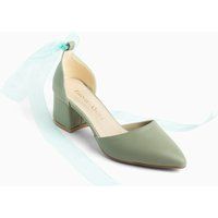 Spitze D'Orsay-Pumps mit Schleifenband