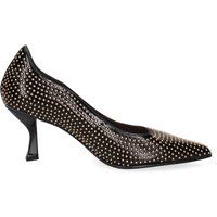 Spitze Kitten Heels mit Nietendekor