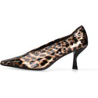 Pumps mit Leopardenmuster und spitzer Kappe