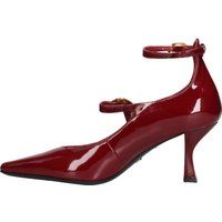Mary-Janes aus Lackleder mit Spitze