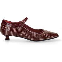 Besetzte Mary-Jane-Pumps aus Lackleder