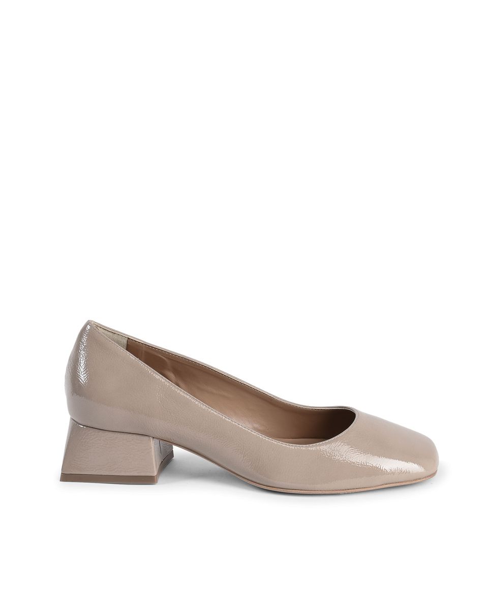 Elegante Lack-Pumps mit Karree-Spitze