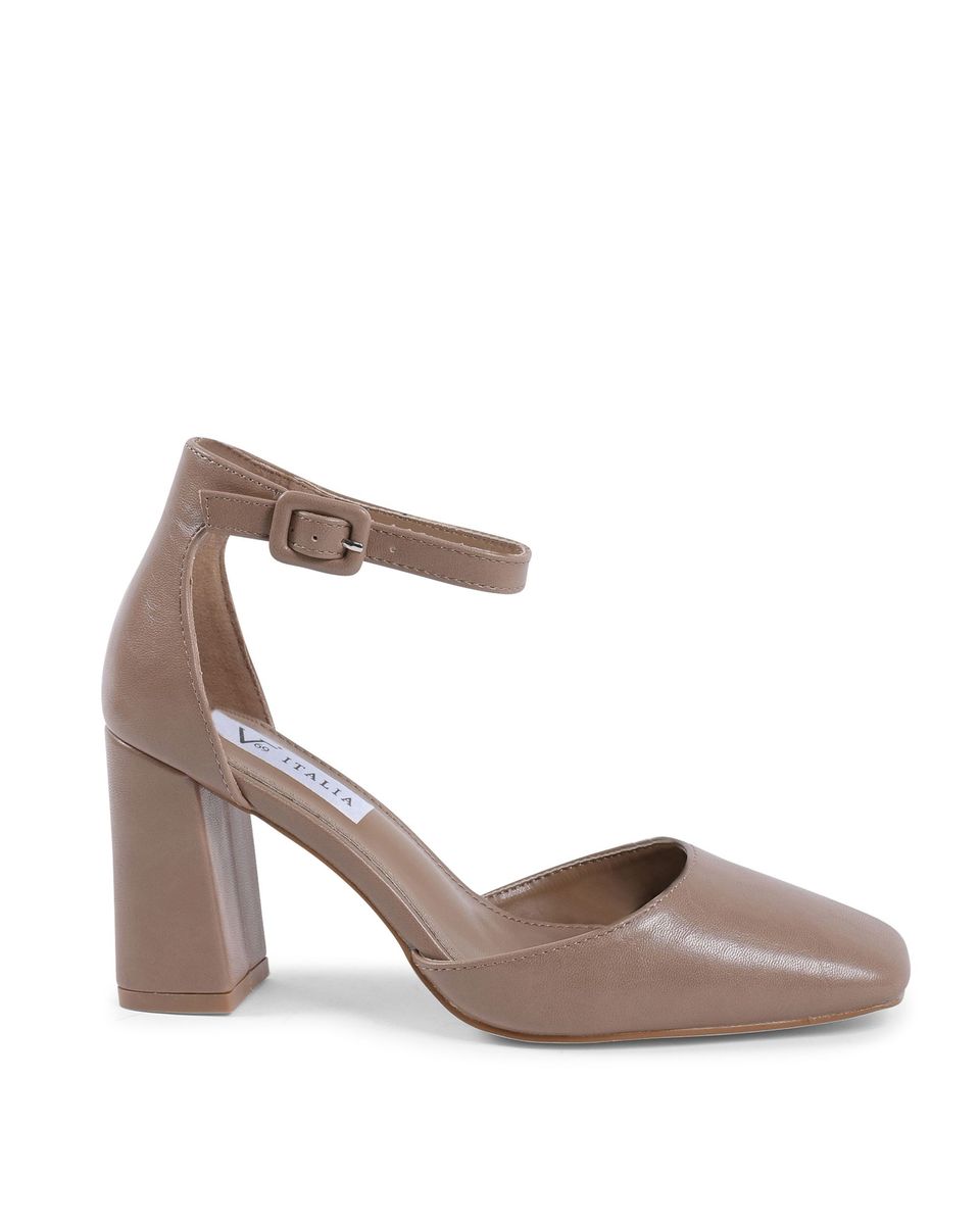 Elegante Blockabsatz-Pumps mit Karree-Zehe